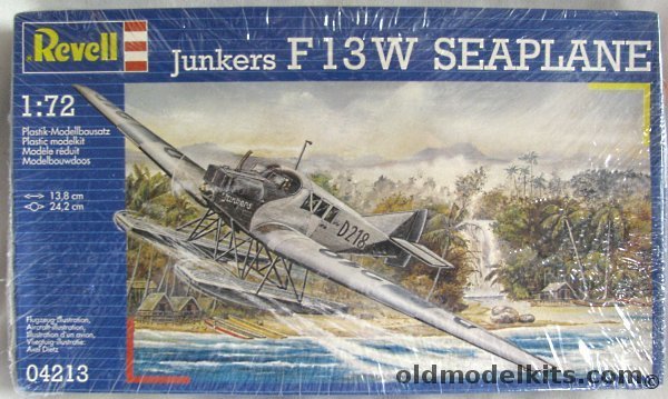 Revell 1/72 Junkers F-13W Seaplane, 04213 plastic model kit